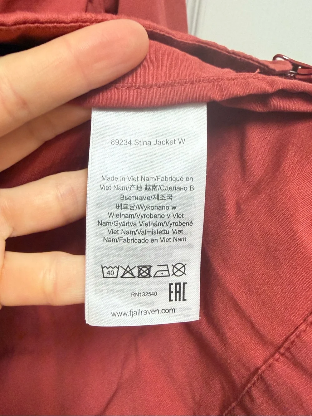 Fjallraven Red Lightweight Hooded Jacket